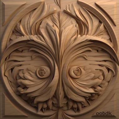 Patterns and decorations Rokh 1 3d model